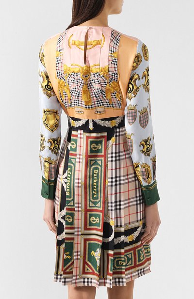 Шелковое платье-миди BURBERRY, арт. 8003774, фото 4