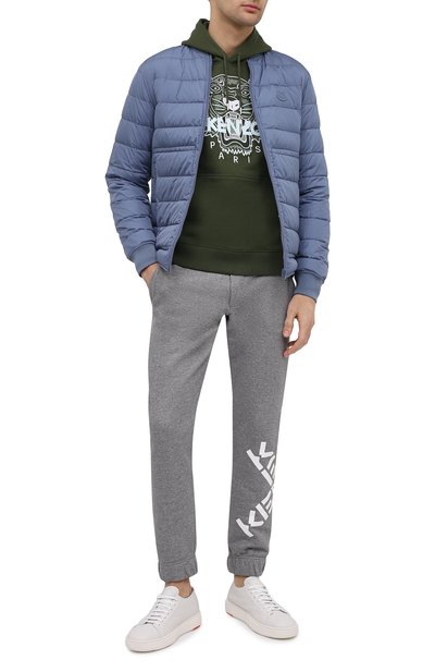 Хлопковое худи KENZO хаки цвета по цене 33050 руб., арт. FB55SW3104XA, фото 2 Хлопковое худи KENZO, арт. FB55SW3104XA, фото 2