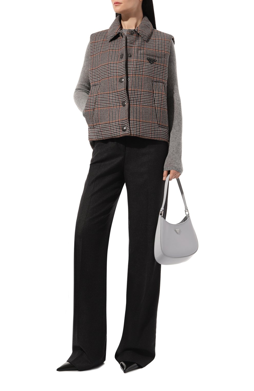 Жилет из шерсти и кашемира PRADA, арт. P501M-1ZR4-F0342-212, фото 2