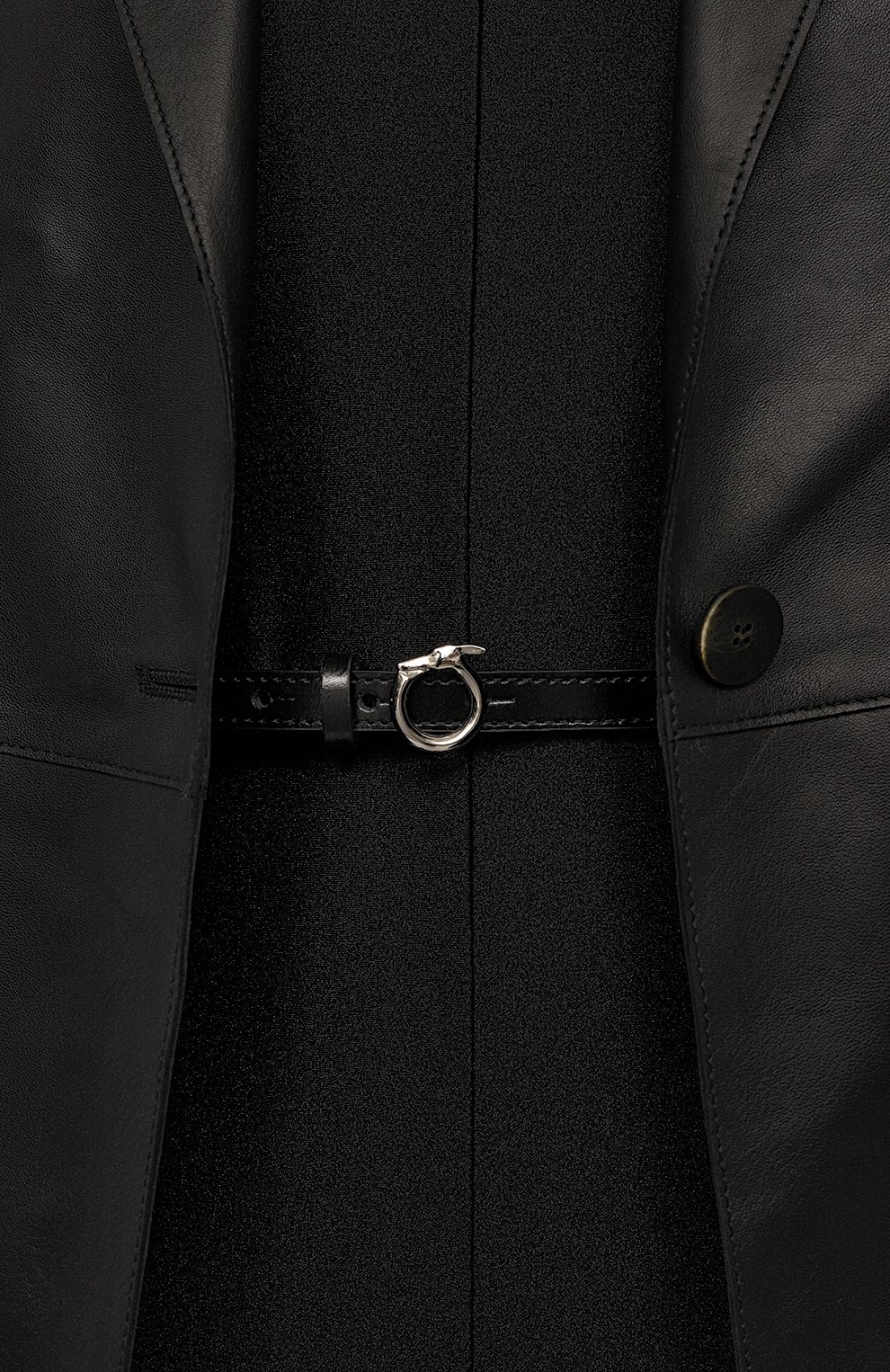 Кожаный ремень TRUSSARDI черного цвета по цене 8995 руб., арт. 75L00187-9Y099995, фото 2 Кожаный ремень TRUSSARDI, арт. 75L00187-9Y099995, фото 2