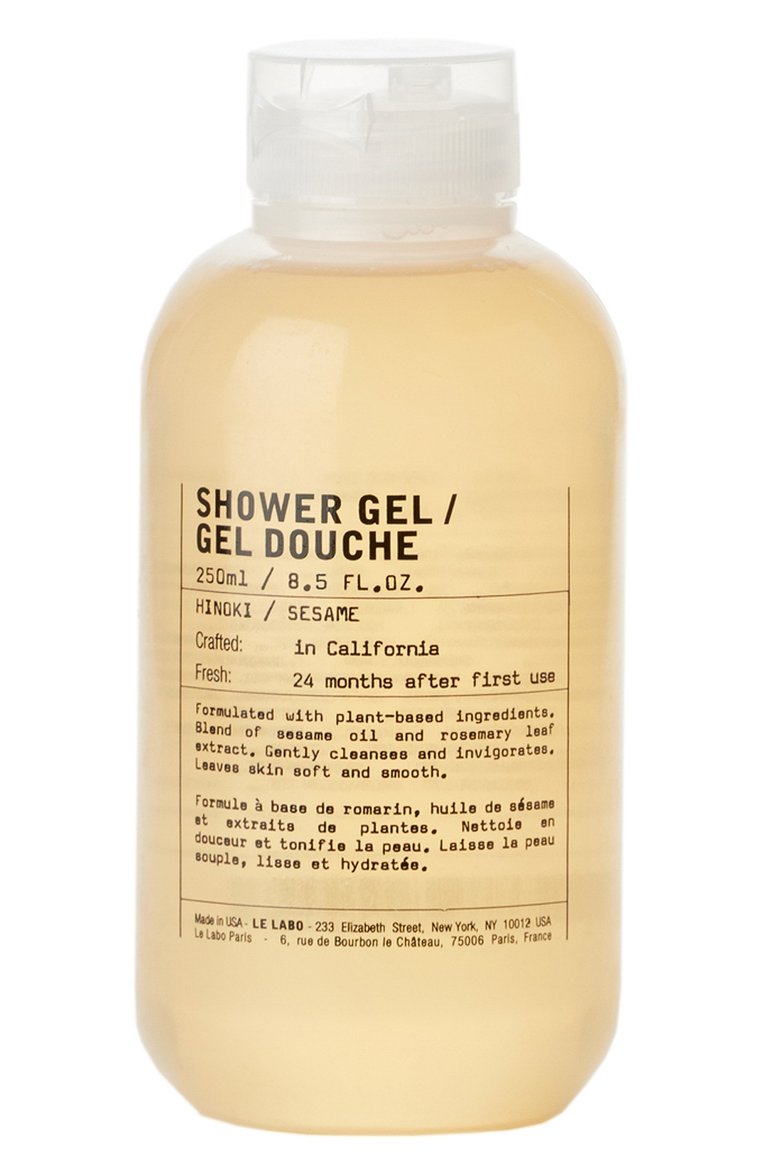 Гель для душа hinoki (250ml) LE LABO бесцветного цвета, арт. 842185102427 | Фото 1 (Статус проверки: Проверена категория; Тип продукта: Гели; Назначение: Для тела; Нос: Не проставлено; Региональные ограничения белый список (Axapta Mercury): Не проставлено; Косметика кросс-кт: Уход У)