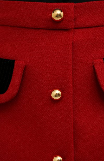 Шерстяная юбка MIU MIU красного цвета по цене 110000 руб., арт. MG1696-862-F0011, фото 5 Шерстяная юбка MIU MIU, арт. MG1696-862-F0011, фото 5