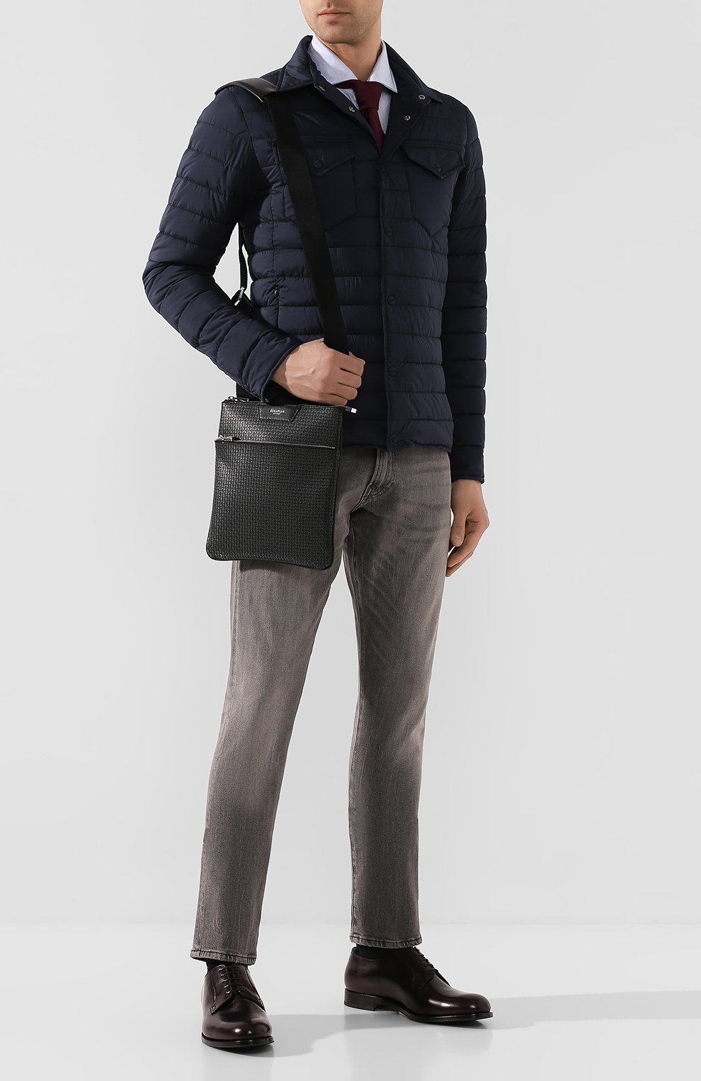 Сумка-планшет SERAPIAN темно-серого цвета по цене 49150 руб., арт. SSTEPMML6794M23C, фото 2 Сумка-планшет SERAPIAN, арт. SSTEPMML6794M23C, фото 2