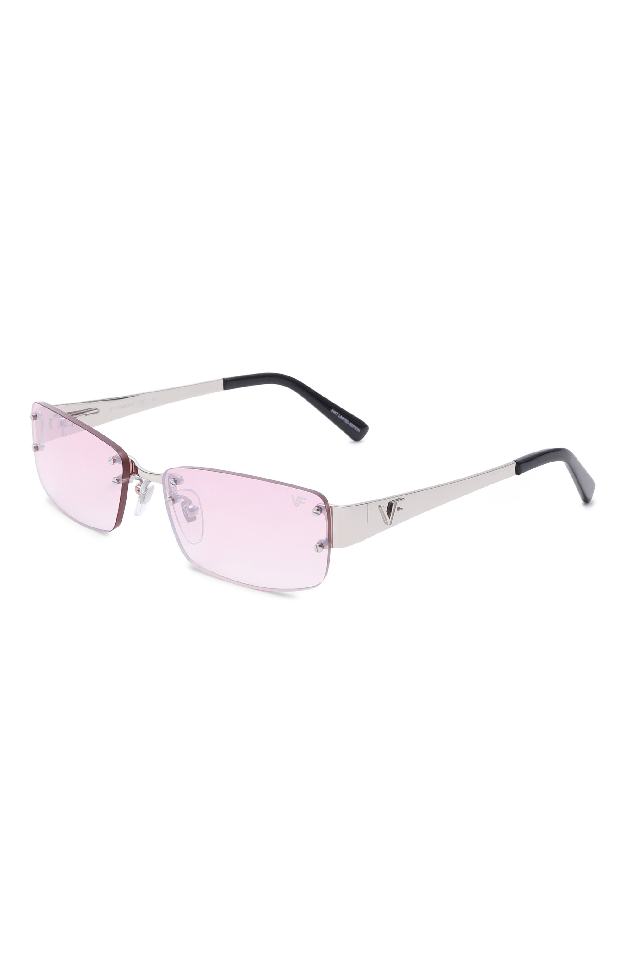 Солнцезащитные очки VINTAGE FRAMES, арт. INFAM0US WHITE G0LD/NICKEL PINK, фото 1