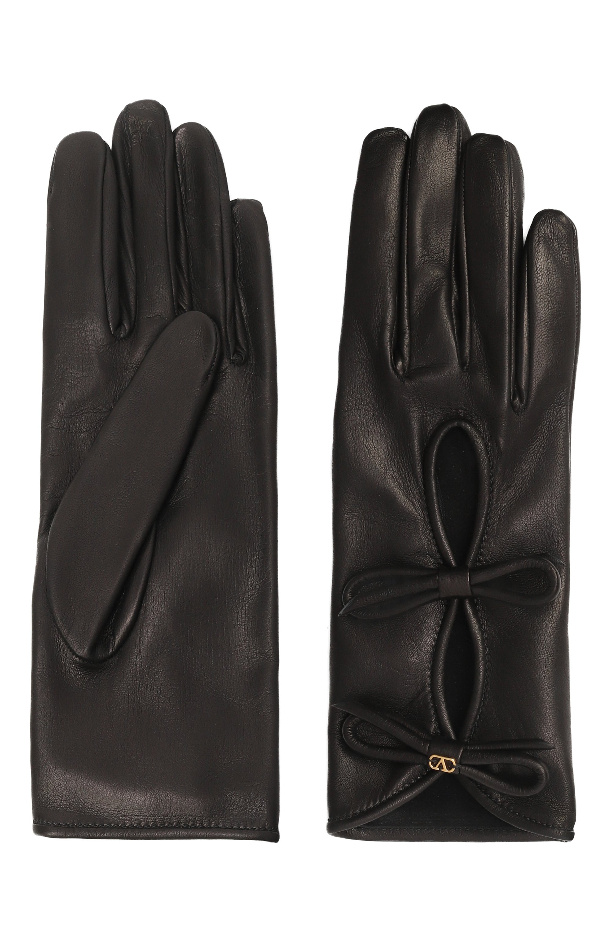Кожаные перчатки VALENTINO, арт. 7W0GDA42/CZV, фото 2
