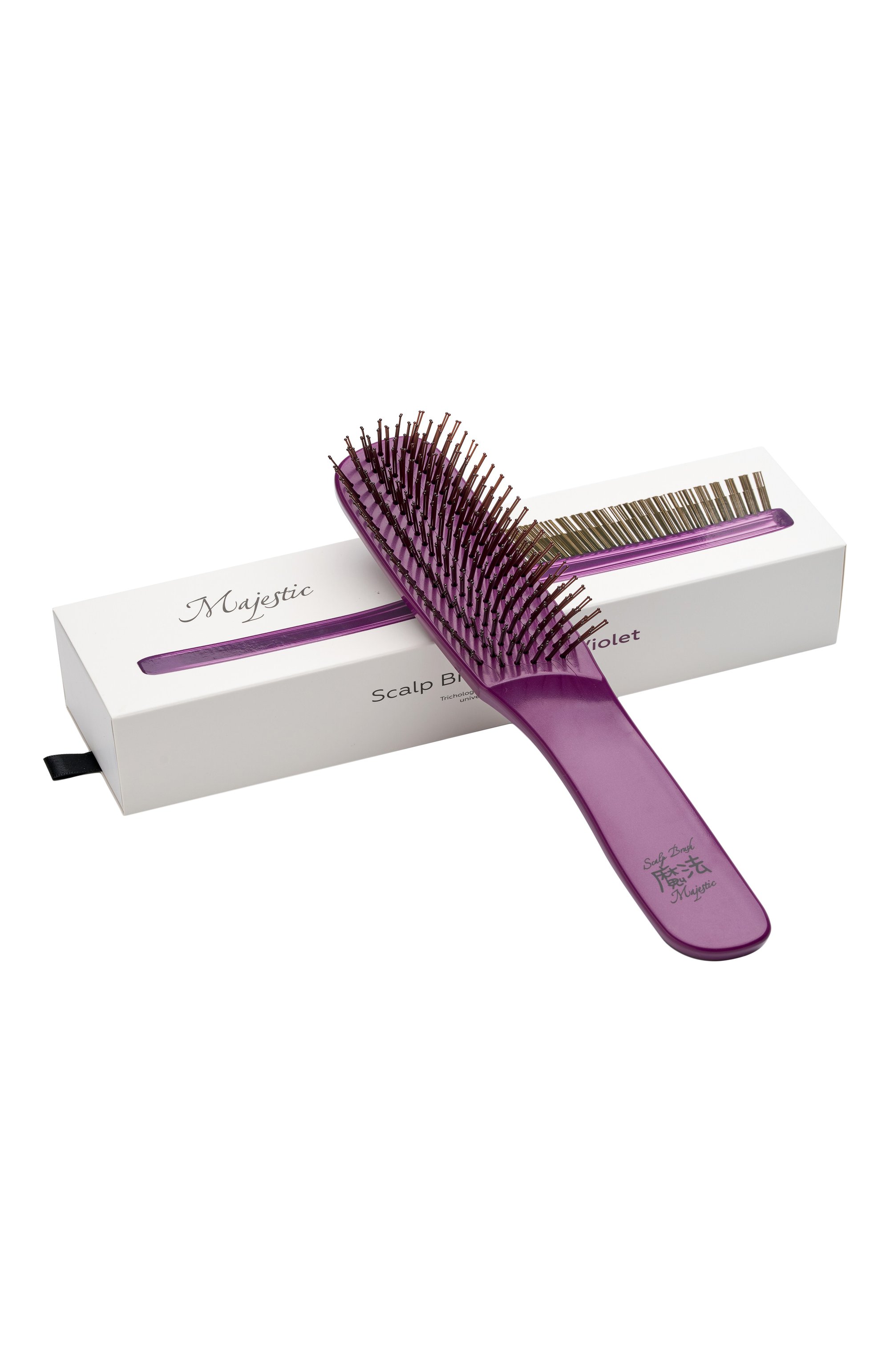 Расческа scalp brush 568 зубцов, оттенок фиолетовый жемчуг MAJESTIC цвета по цене 23700 руб., арт. 4673748653034, фото 2 Расческа scalp brush 568 зубцов, оттенок фиолетовый жемчуг MAJESTIC, арт. 4673748653034, фото 2