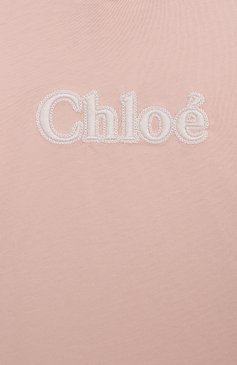 Детский хлопковый лонгслив CHLOÉ светло-розового цвета, арт. C20306 | Фото 3 (Материал сплава: Проставлено; Материал внешний: Хлопок; Нос: Не проставлено; Кросс-КТ НВ: Лонгслив; Ростовка одежда: 3 мес | 62 см, 6 мес | 68 см, 18 мес | 86 см, 12 мес | 80 см, 9 мес | 74 см)