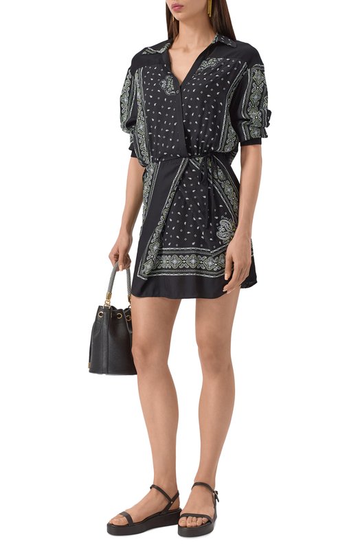 Платье из вискозы Pinko 104665/A2CK Чёрный  104665/A2CK Фото 2
