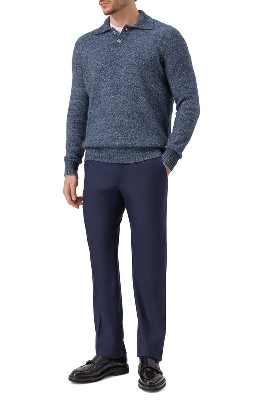 Шерстяные брюки Kiton UPNFCK0982823 Синий  UPNFCK0982823 Фото 2
