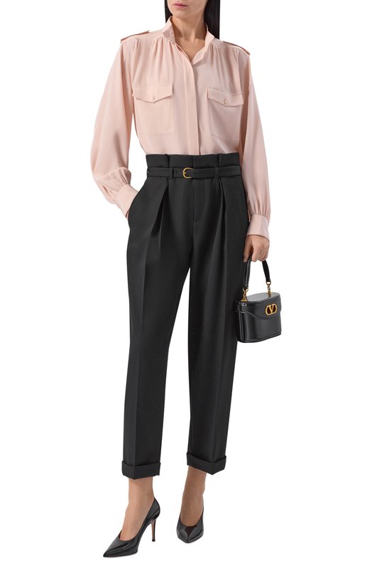 Шерстяные брюки Chloé CH26SPA22067 Чёрный  CH26SPA22067 Фото 2