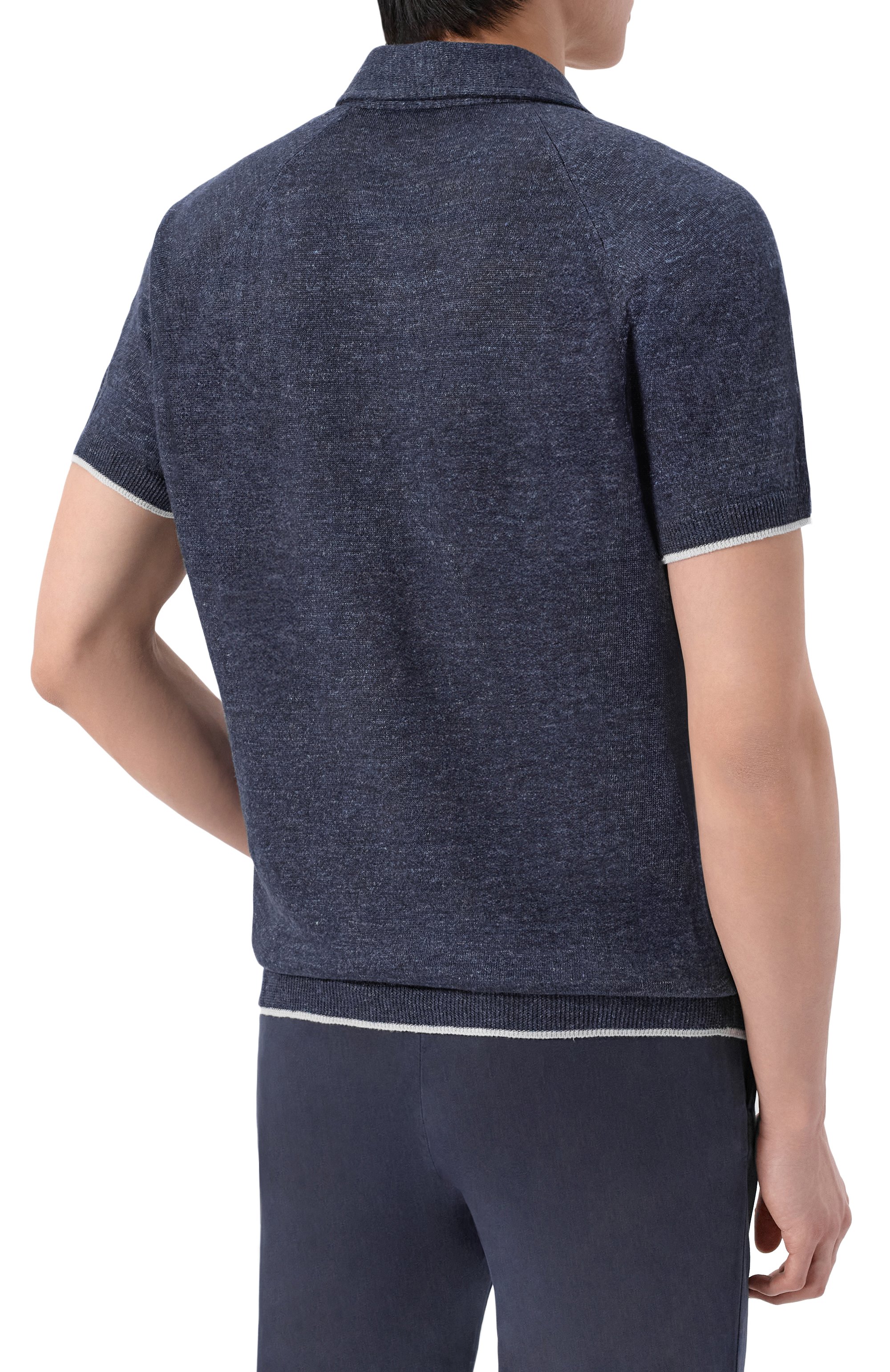 Льняное поло KITON, арт. UMK0982, фото 4