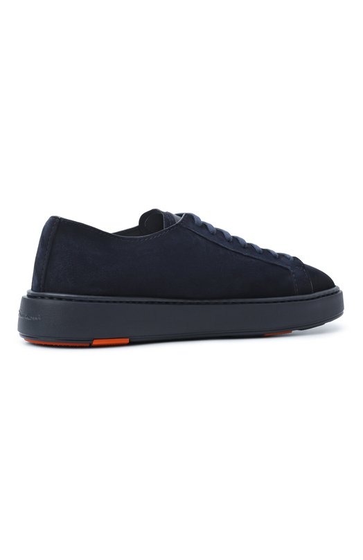 Замшевые кеды Cleanic Santoni MBCG215710CACA0L Синий  MBCG215710CACA0L Фото 5