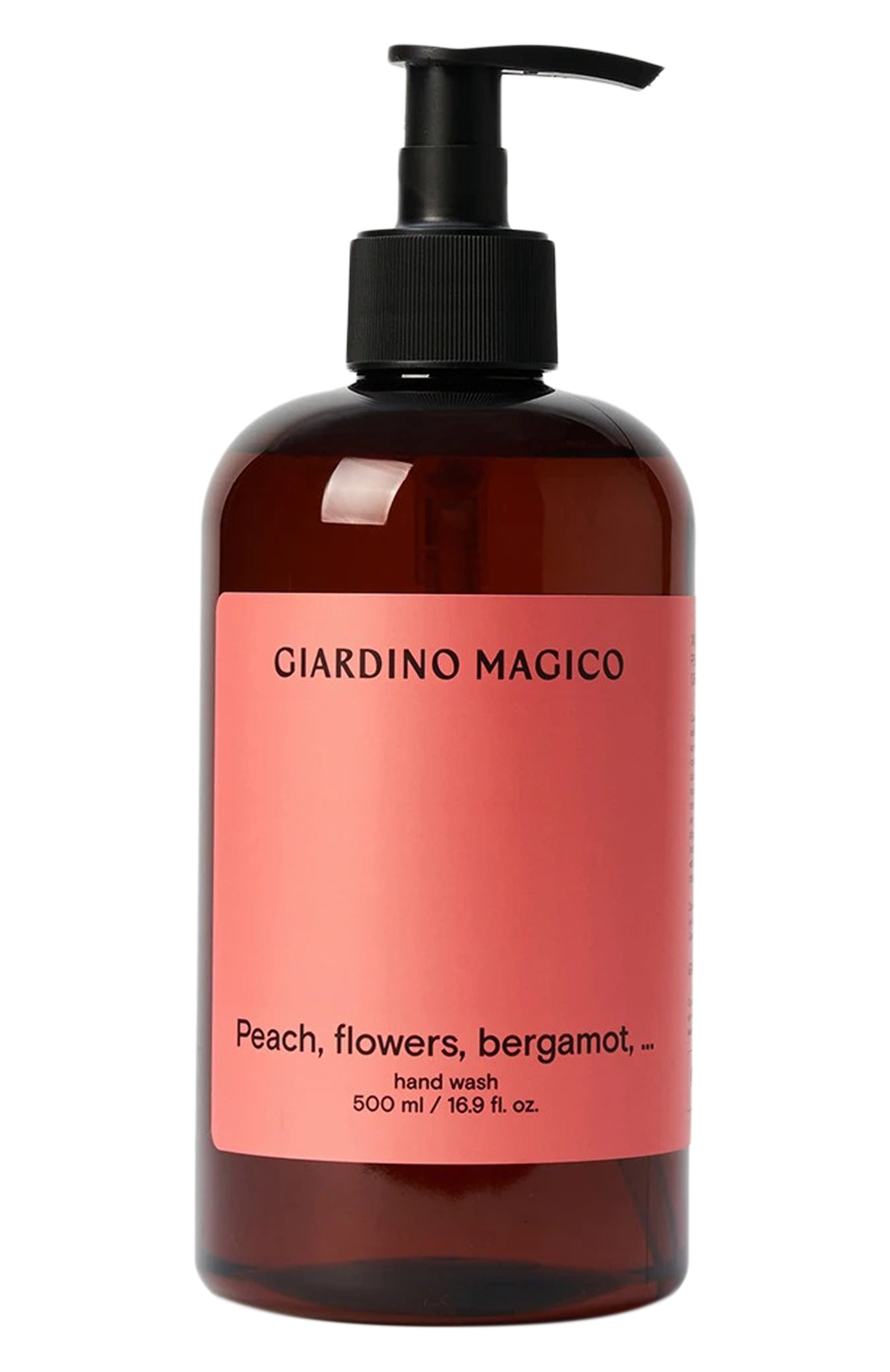 Жидкое мыло для рук peach, flowers, bergamot, … (500ml) GIARDINO MAGICO бесцветного цвета по цене 2350 руб., арт. 4660222280572, фото 1 Жидкое мыло для рук peach, flowers, bergamot, … (500ml) GIARDINO MAGICO, арт. 4660222280572, фото 1