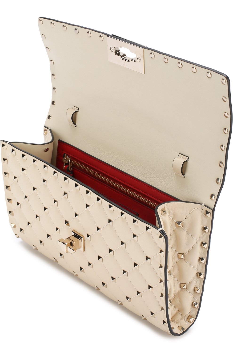 Клатч rockstud spike VALENTINO белого цвета по цене 243000 руб., арт. PW2B0137/NAP, фото 4 Клатч rockstud spike VALENTINO, арт. PW2B0137/NAP, фото 4