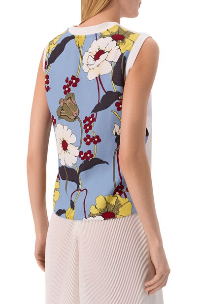 Хлопковая футболка MARNI белого цвета по цене 71850 руб., арт. THJE0386Q0/UTC585, фото 4 Хлопковая футболка MARNI, арт. THJE0386Q0/UTC585, фото 4