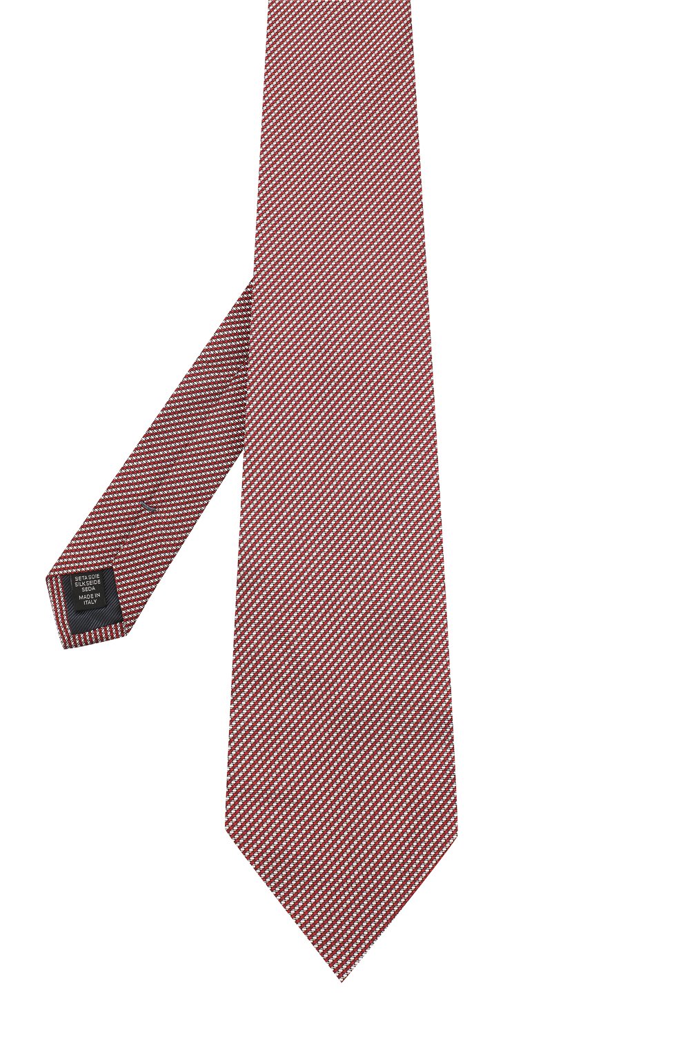 Шелковый галстук с узором ZEGNA красного цвета по цене 18350 руб., арт. Z3E26/1XW, фото 2 Шелковый галстук с узором ZEGNA, арт. Z3E26/1XW, фото 2