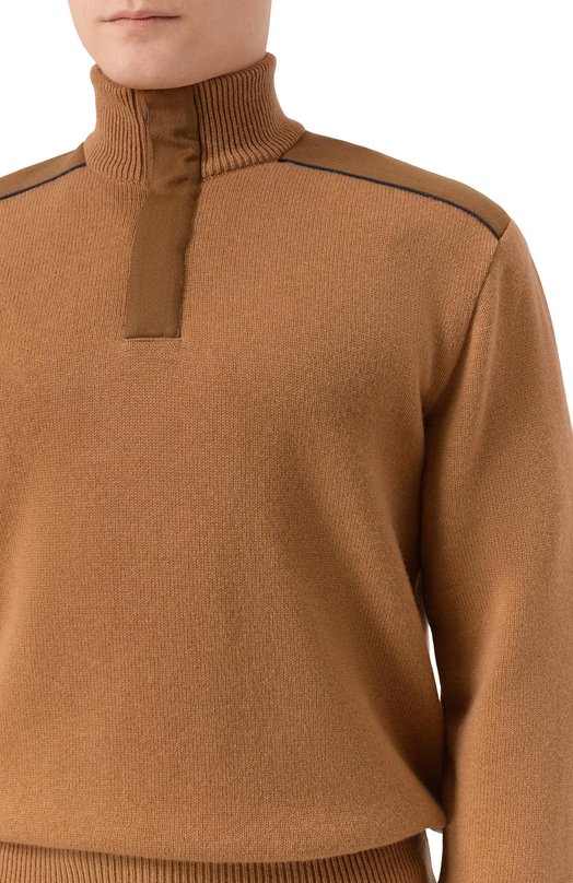 Свитер из шерсти и кашемир Paul&Shark 15311152/3XL-6XL Бежевый  15311152/3XL-6XL Фото 5