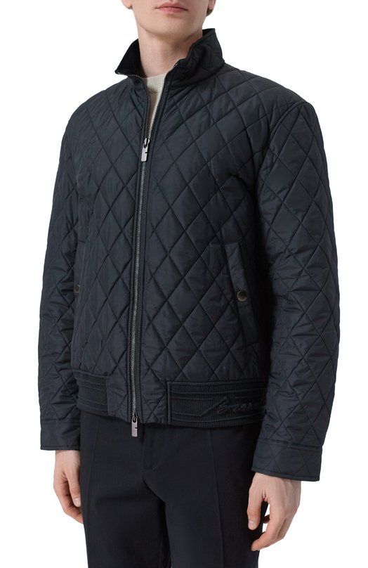 Утепленный бомбер Burberry 8110187 Чёрный  8110187 Фото 3