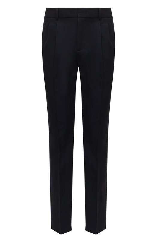 

Брюки из хлопка и льна Loro Piana, Синий