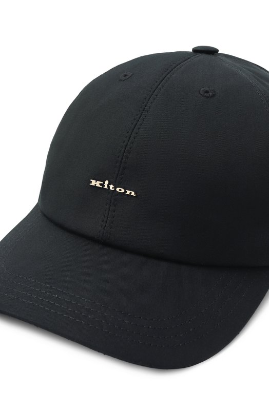Хлопковая бейсболка Kiton UCAPP78K0745F03 Чёрный  UCAPP78K0745F03 Фото 4