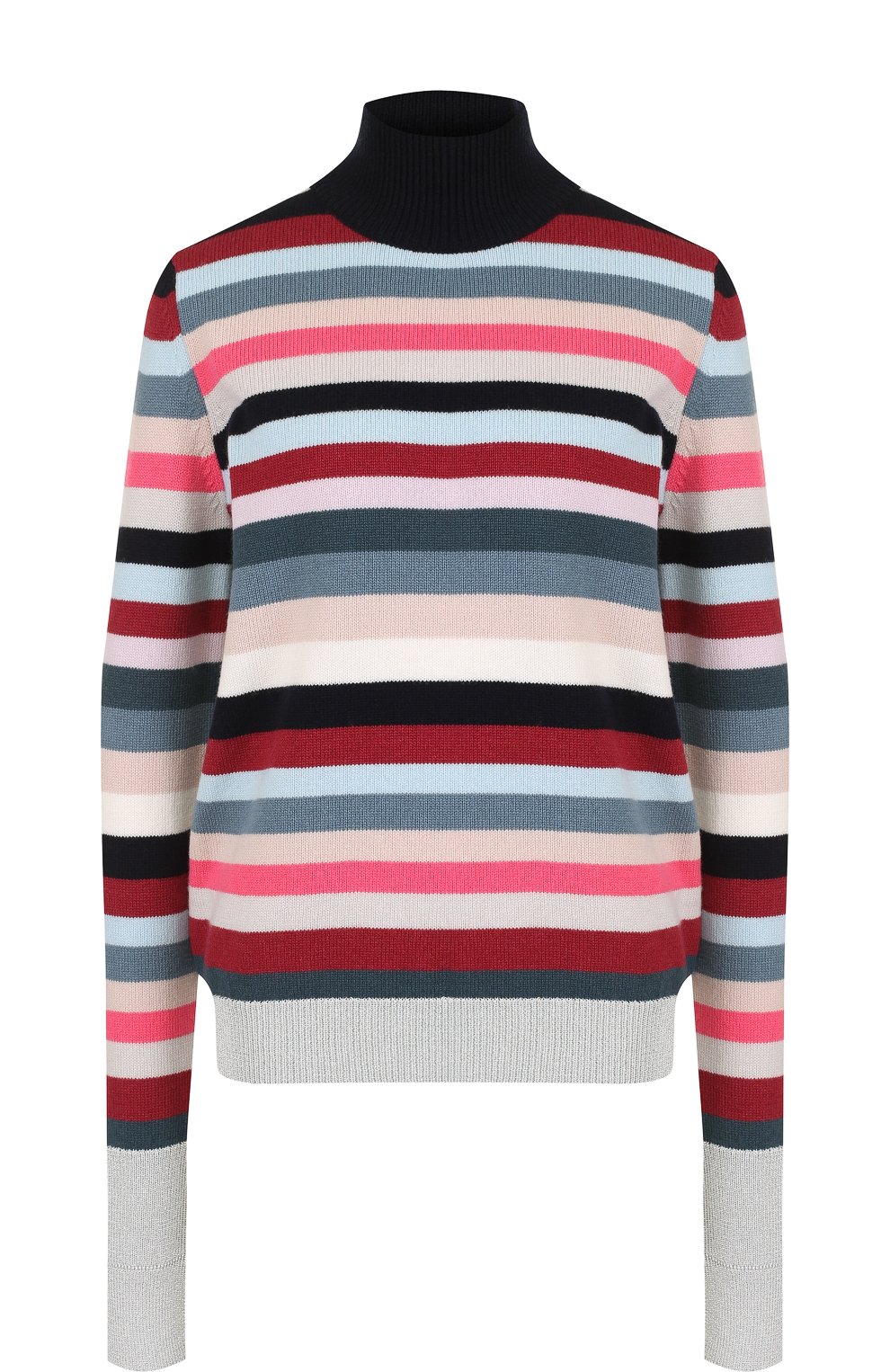 Шерстяной свитер в полоску с высоким воротником MRZ, арт. FW17-0700, фото 1