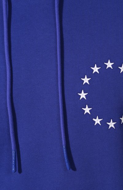 Хлопковое худи ÉTUDES синего цвета по цене 14200 руб., арт. E14B-106-03, фото 5 Хлопковое худи ÉTUDES, арт. E14B-106-03, фото 5