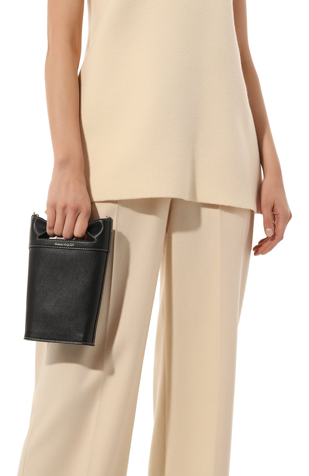 Сумка the bow ALEXANDER MCQUEEN, арт. 731174 1BLCA, фото 8