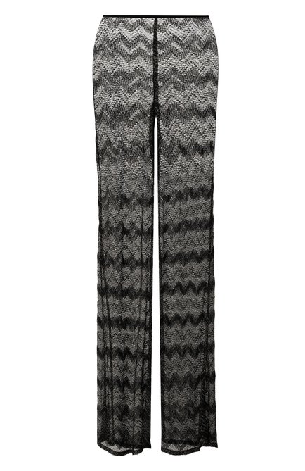 Женские брюки из вискозы MISSONI черного цвета по цене 0 руб., арт. MC25SI00/BR00ZX | Фото 1