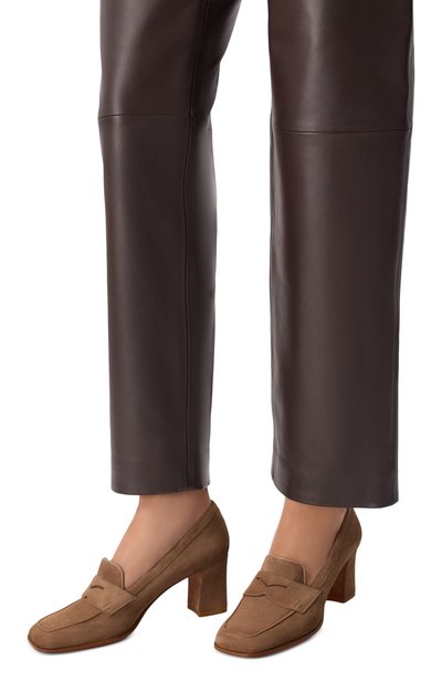 Замшевые туфли carla 65 SANTONI бежевого цвета по цене 112000 руб., арт. WD0G72446HI2NAEA, фото 2 Замшевые туфли carla 65 SANTONI, арт. WD0G72446HI2NAEA, фото 2