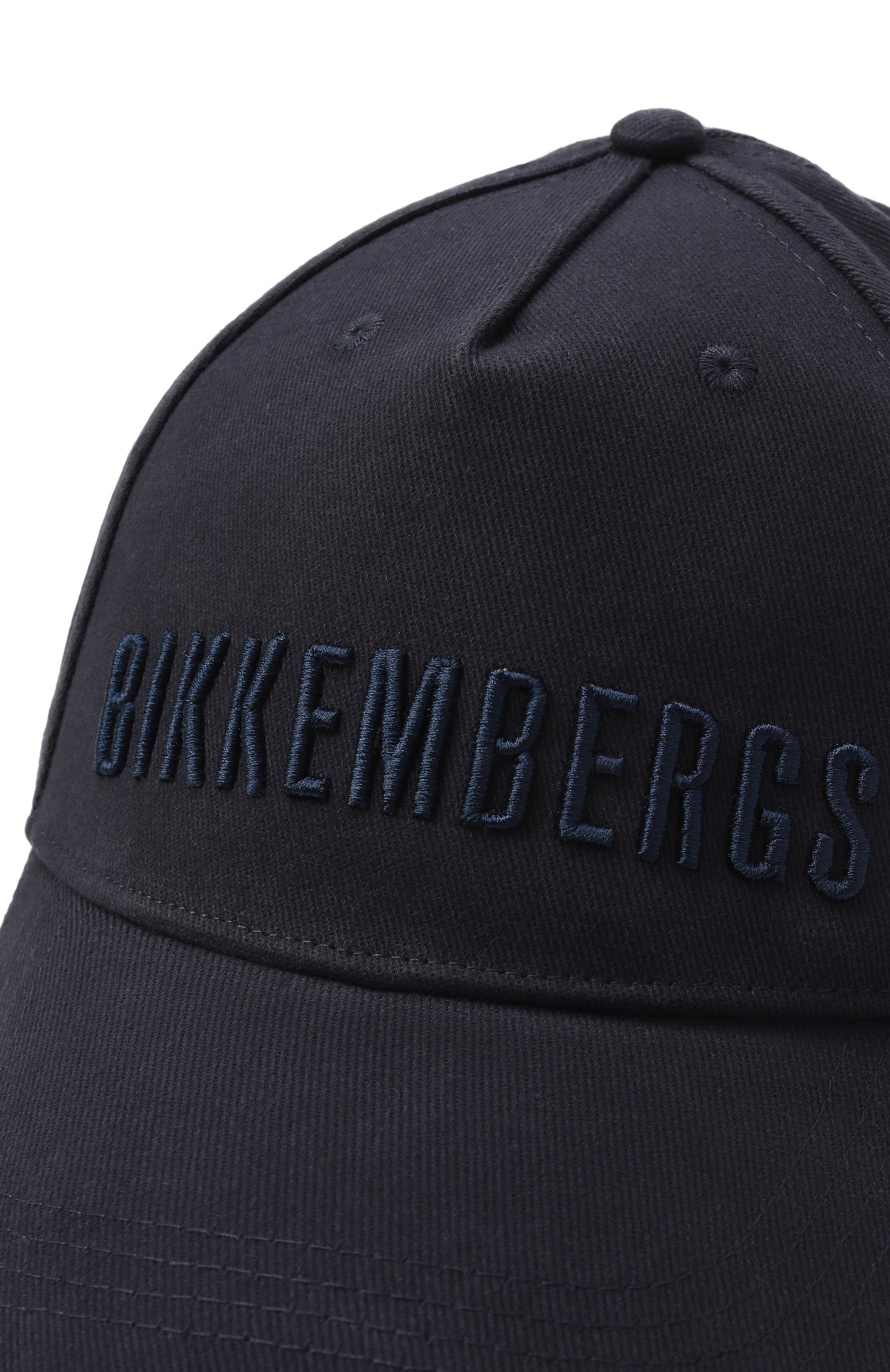 Хлопковая бейсболка DIRK BIKKEMBERGS темно-синего цвета по цене 4860 руб., арт. BKCP01214TU, фото 3 Хлопковая бейсболка DIRK BIKKEMBERGS, арт. BKCP01214TU, фото 3