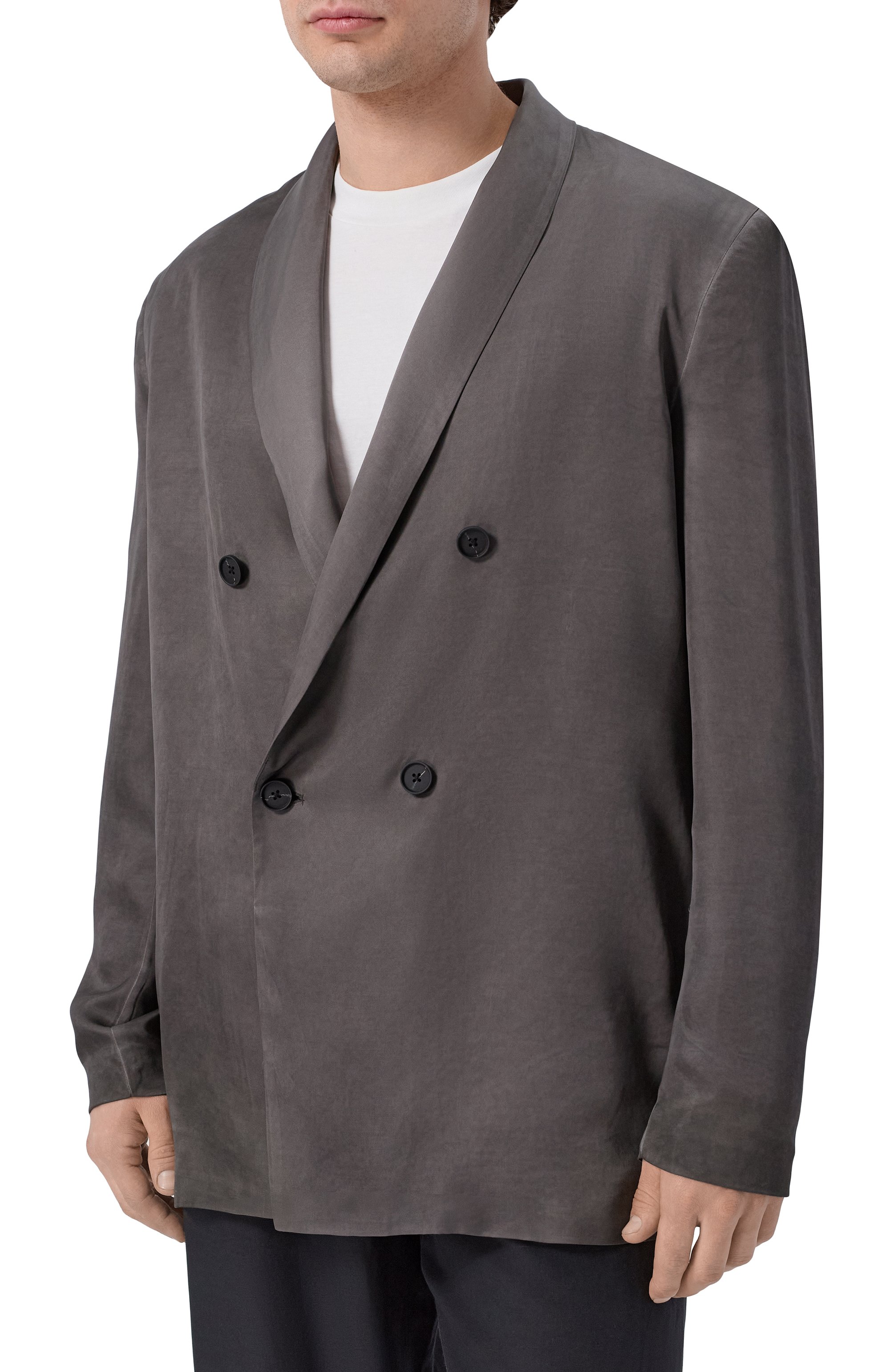 Пиджак из вискозы DIESEL темно-серого цвета по цене 55500 руб., арт. A20501/0ALBG, фото 3 Пиджак из вискозы DIESEL, арт. A20501/0ALBG, фото 3