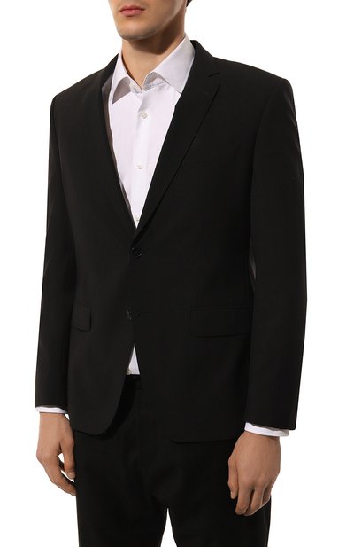 Шерстяной пиджак BOSS черного цвета по цене 52300 руб., арт. 50479994, фото 5 Шерстяной пиджак BOSS, арт. 50479994, фото 5