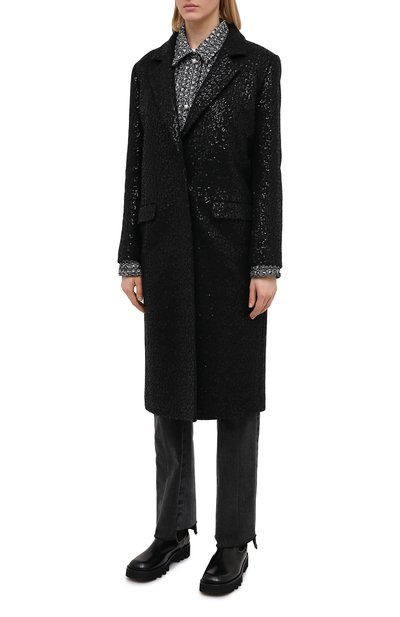 Пальто с пайетками SEVEN LAB, арт. CM20-K04/2black brilliant, фото 3
