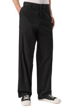 Мужские хлопковые брюки DSQUARED2 черного цвета, арт. S79KA0081/S35175 | Фото 3 (Материал внешний: Хлопок; Длина (брюки, джинсы): Стандартные; Случай: Повседневный; Стили: Кэжуэл)
