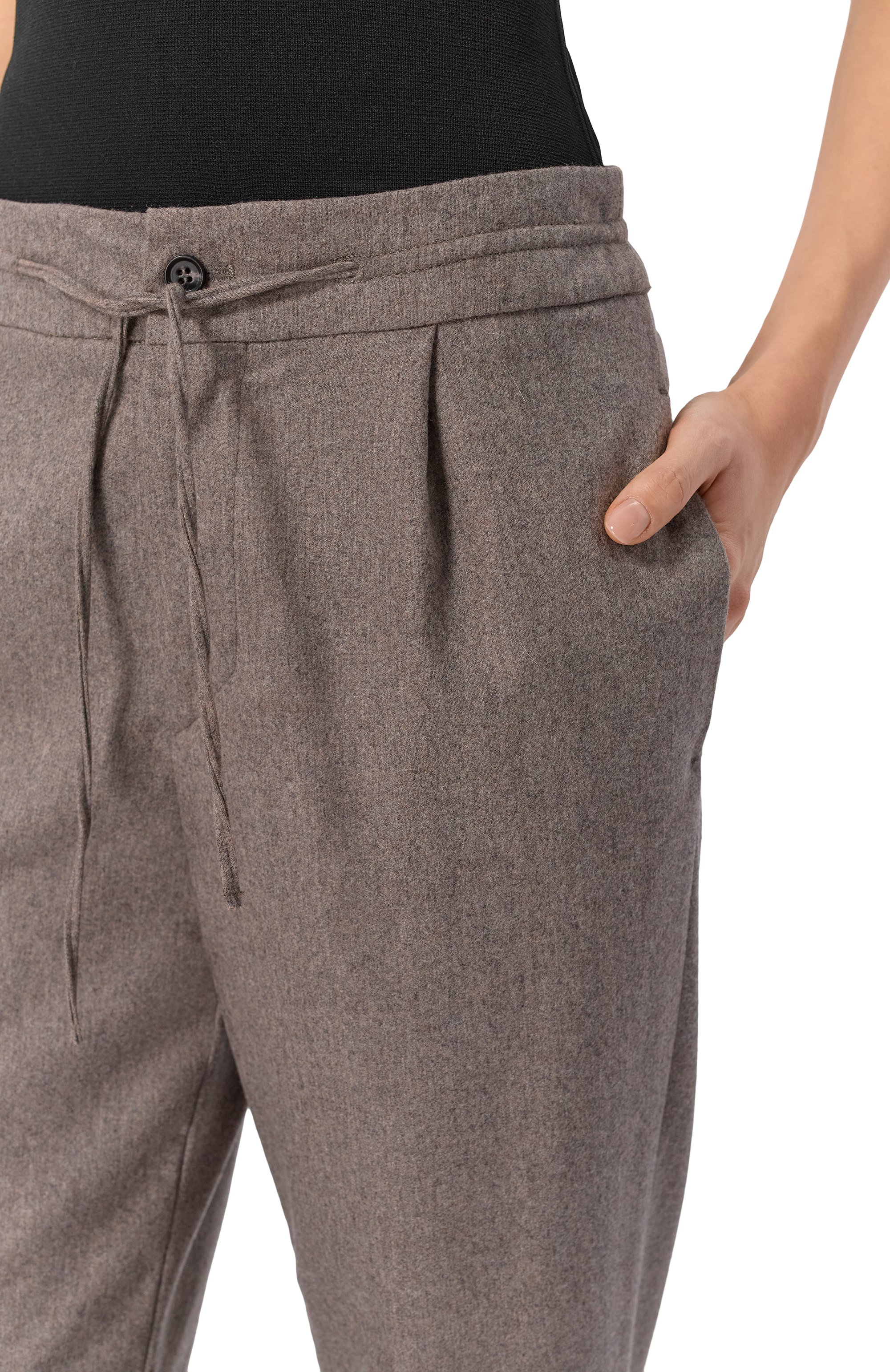 Брюки из шерсти и кашемира LOULOU DE SAISON, арт. HARLEM, фото 5