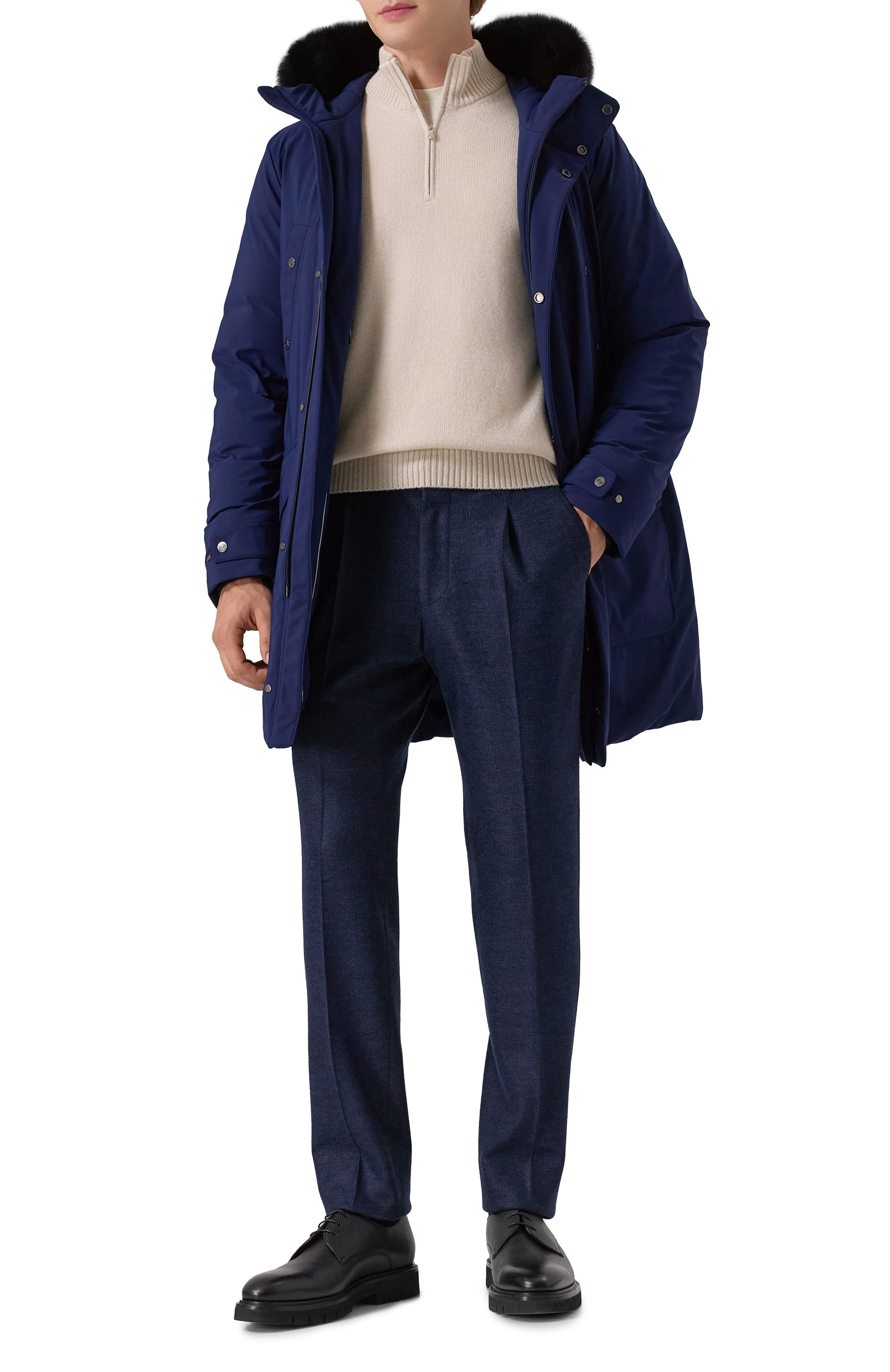 Шерстяные брюки CORNELIANI, арт. 264L19-2617800, фото 2