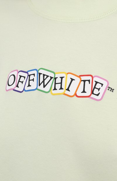Хлопковая футболка OFF-WHITE, арт. 0WAA090S21JER003, фото 5