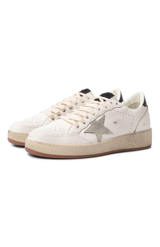 Кожаные кеды Ball Star Golden Goose Deluxe Brand GMF00804.F006970 Белый GMF00804.F006970