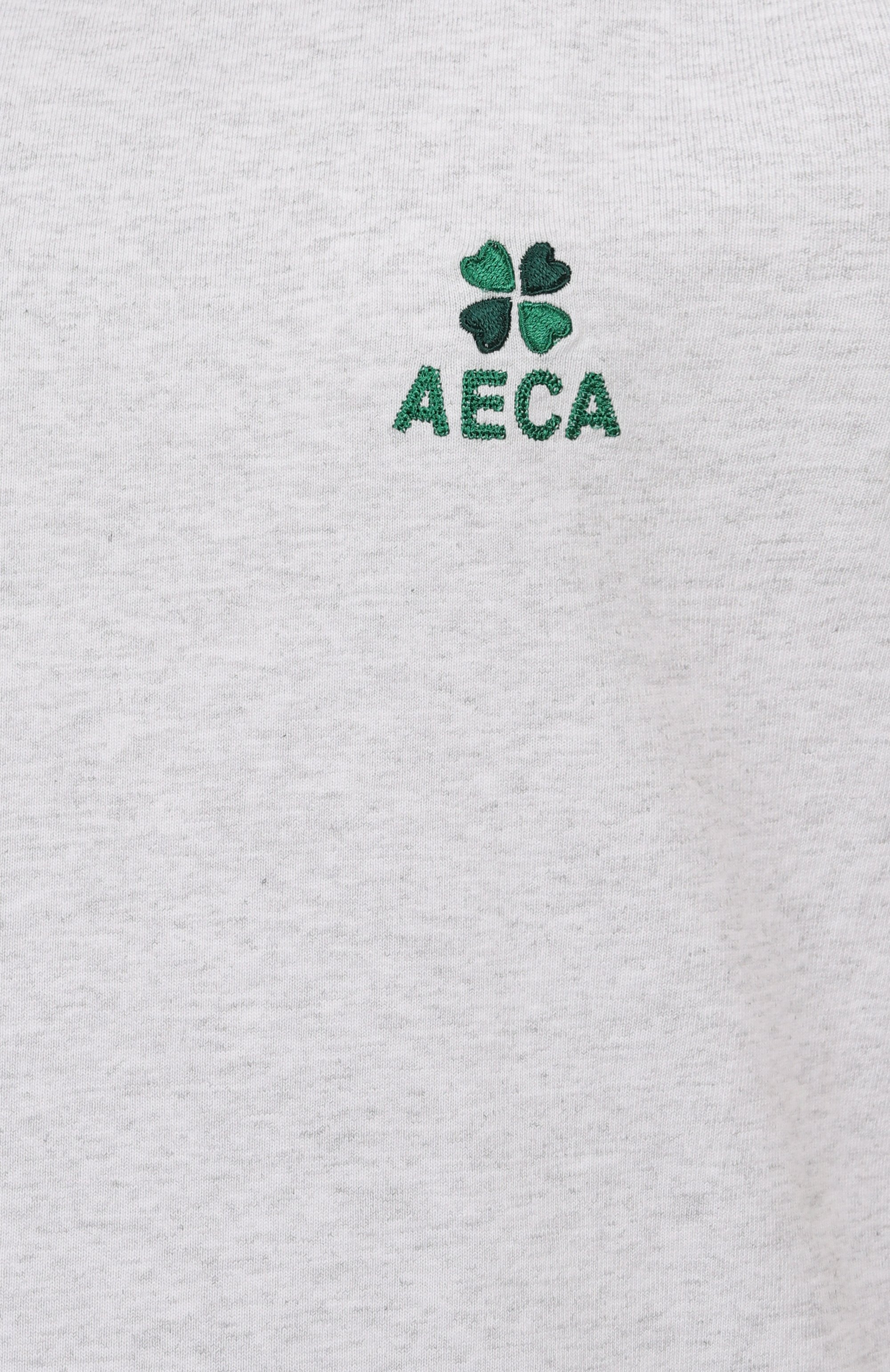 Хлопковая футболка AECA WHITE серого цвета по цене 7770 руб., арт. AWCMSSBDTTSST010C0.LIGHT GREY (L), фото 6 Хлопковая футболка AECA WHITE, арт. AWCMSSBDTTSST010C0.LIGHT GREY (L), фото 6