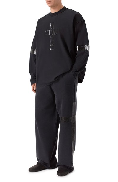 Мужские кожаные кеды minimal RICK OWENS, арт. RU01F2889/LBHX