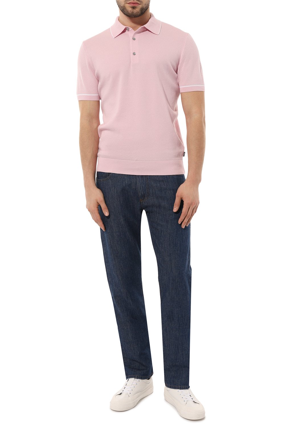 Хлопковое поло BOSS, арт. 50489889, фото 2