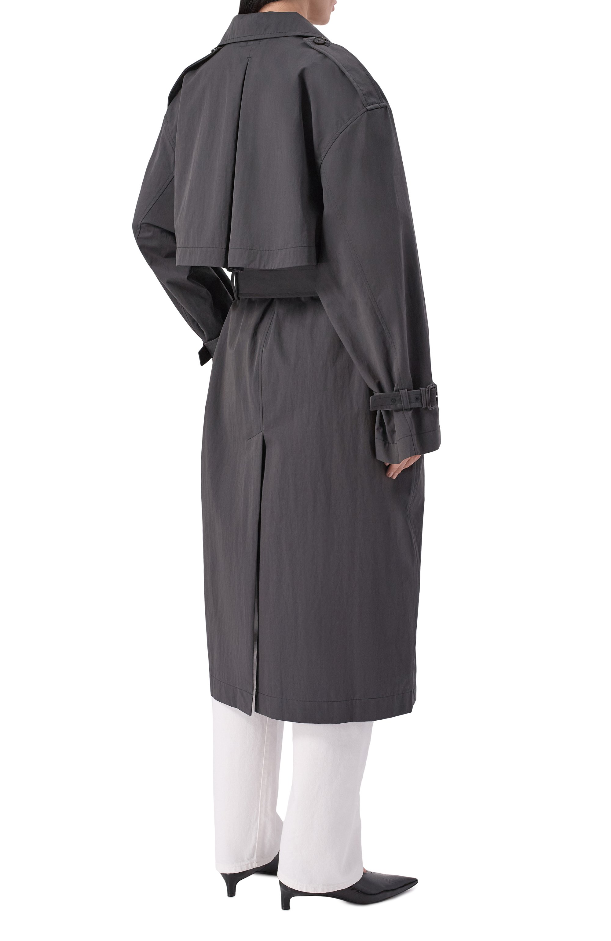 Хлопковый тренч TOTEME, арт. 252-WR00197-FB0410, фото 4