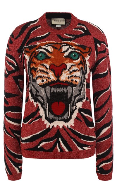 Женский шерстяной пуловер с круглым вырезом GUCCI, арт. 501888/X9N52