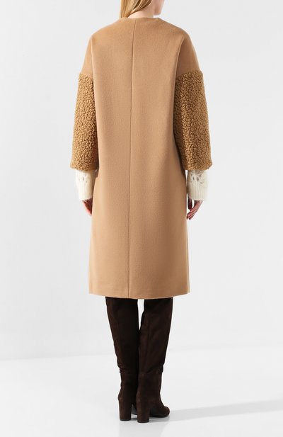 Шерстяное пальто AVA ADORE бежевого цвета по цене 75300 руб., арт. ATHENS/71 AA FW19, фото 4 Шерстяное пальто AVA ADORE, арт. ATHENS/71 AA FW19, фото 4
