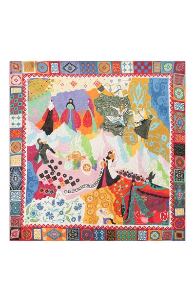 Шелковый платок кавказ GOURJI, арт. T25CAUC1, фото 4