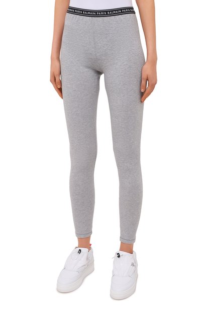 Хлопковые легинсы BALMAIN, арт. BPN095140, фото 3
