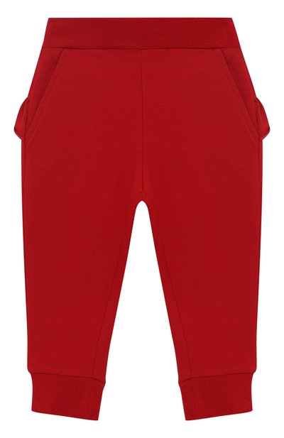 Хлопковые джоггеры с оборкой MONNALISA, арт. 392407, фото 1