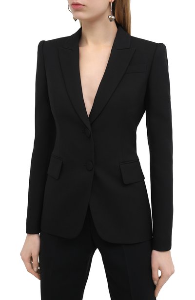 Жакет из шерсти и шелка ALEXANDER MCQUEEN, арт. 649784/QJAAA, фото 3
