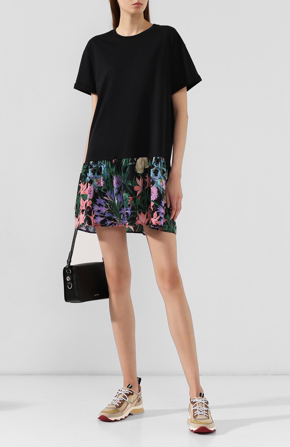 Хлопковое платье REDVALENTINO разноцветного цвета по цене 36050 руб., арт. SR3MJ03H/4R0, фото 2 Хлопковое платье REDVALENTINO, арт. SR3MJ03H/4R0, фото 2