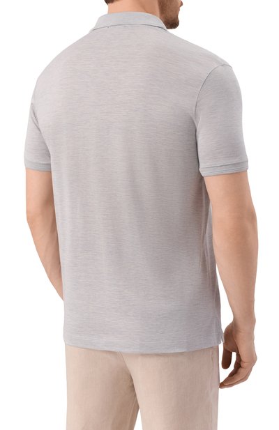 Поло из шелка и хлопка PAUL&SHARK, арт. 25411208, фото 4